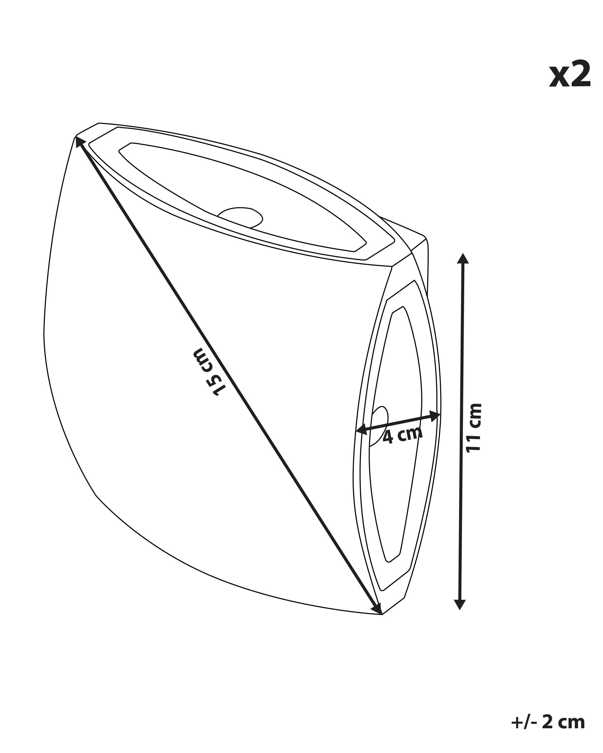 Beliani Applique a LED per esterni en Alluminio Moderno RAMAPO  