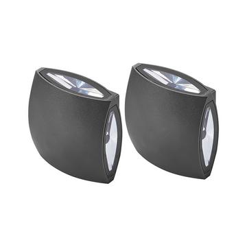 Lot de 2 appliques LED d'extérieur en Aluminium Moderne RAMAPO
