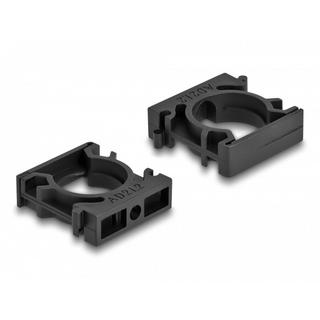 DeLock  Support de manchon de câble avec clip de verrouillage, 21,2 mm, 4 unités, noir 