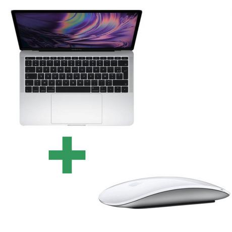 Apple  Reconditionné MacBook Pro Retina 13" 2017 Core i5 2,3 Ghz 8 Go 256 Go SSD Argent + Souris Apple Magic Mouse 2 Sans Fil - Blanche 