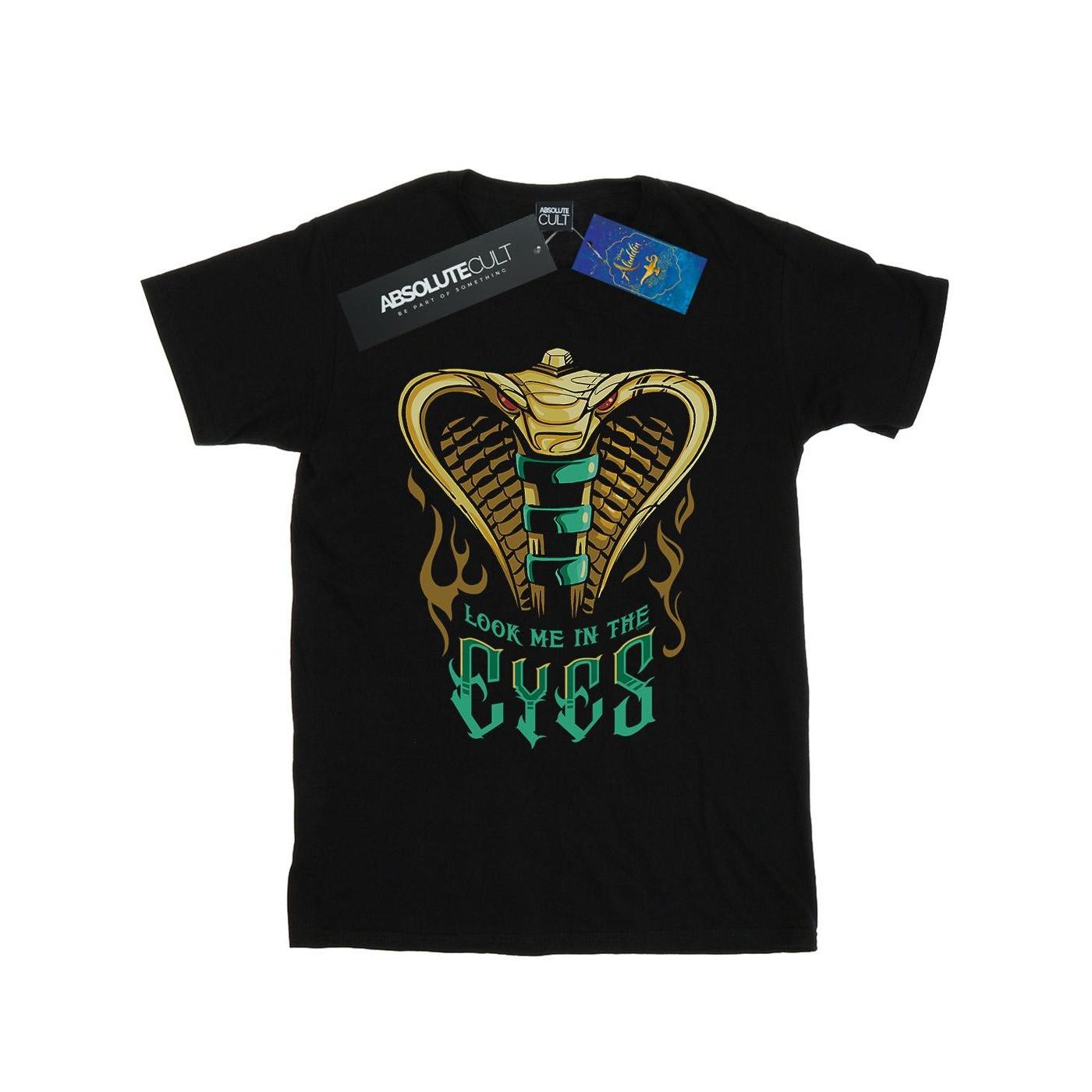 Image of Aladdin Movie Jafar Snake Eyes Tshirt Damen Schwarz XL