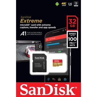 SanDisk  Carte Mémoire Sandisk Extreme PLUS MicroSDHC 32Go 95Mo/seconde UHS-I avec adaptateur SD 