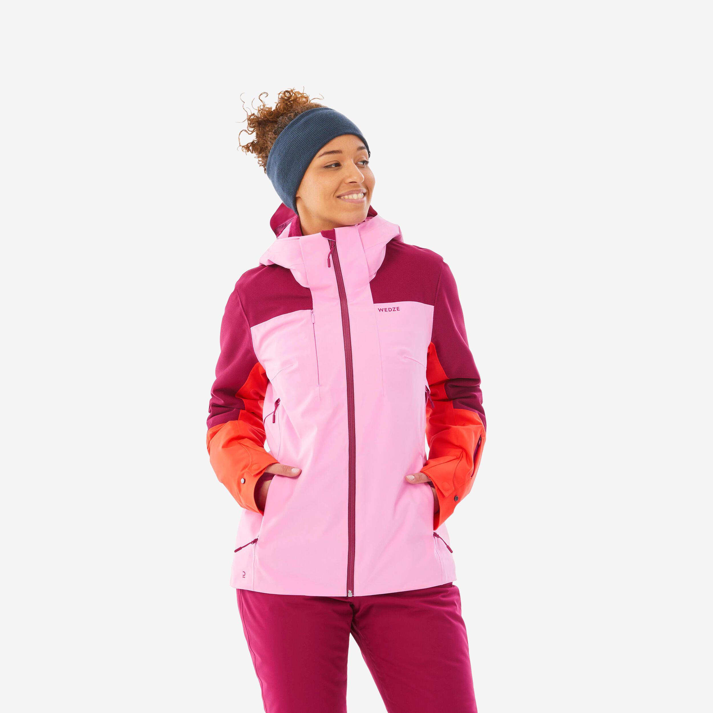 Image of Skijacke 500 Sport Damen Dunkelrosa 52/2XL