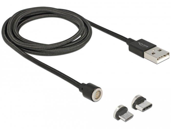 Image of 85723 USB Kabel 1,1 m USB 2.0 USB A USB CMicro-USB B Schwarz