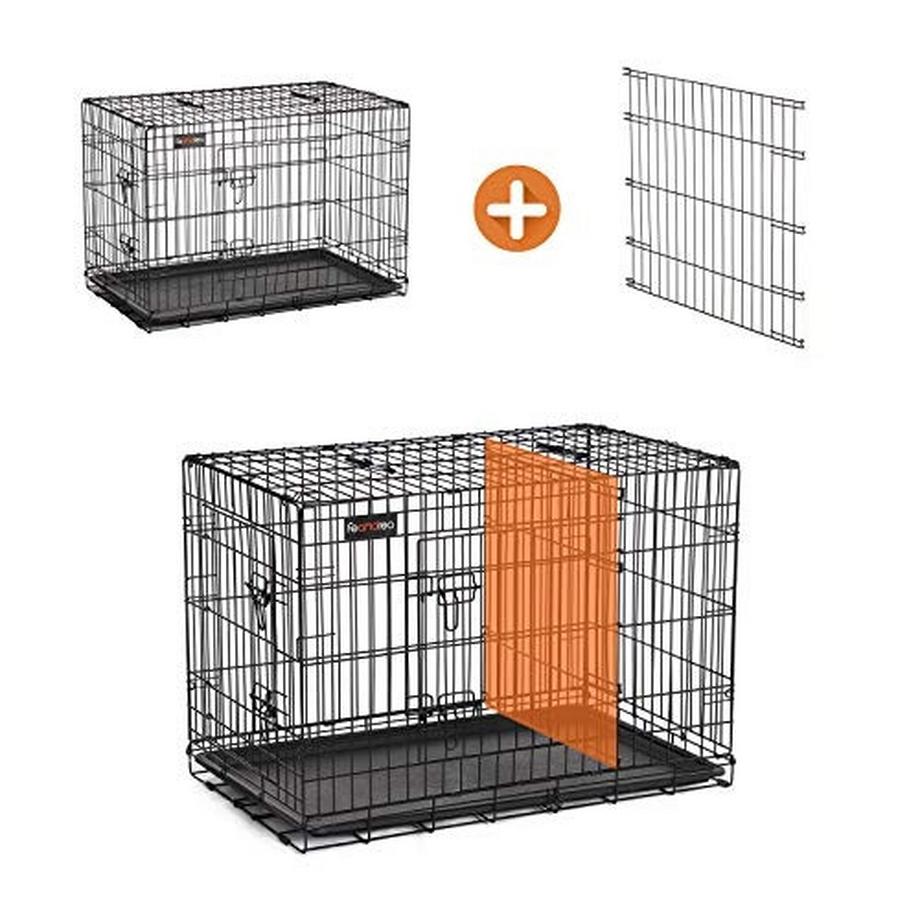 Pricenet  Kleine Hundebox mit 2 Türen und Tablett 