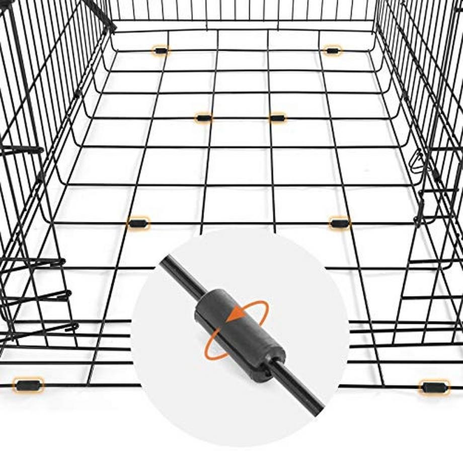 Pricenet  Kleine Hundebox mit 2 Türen und Tablett 