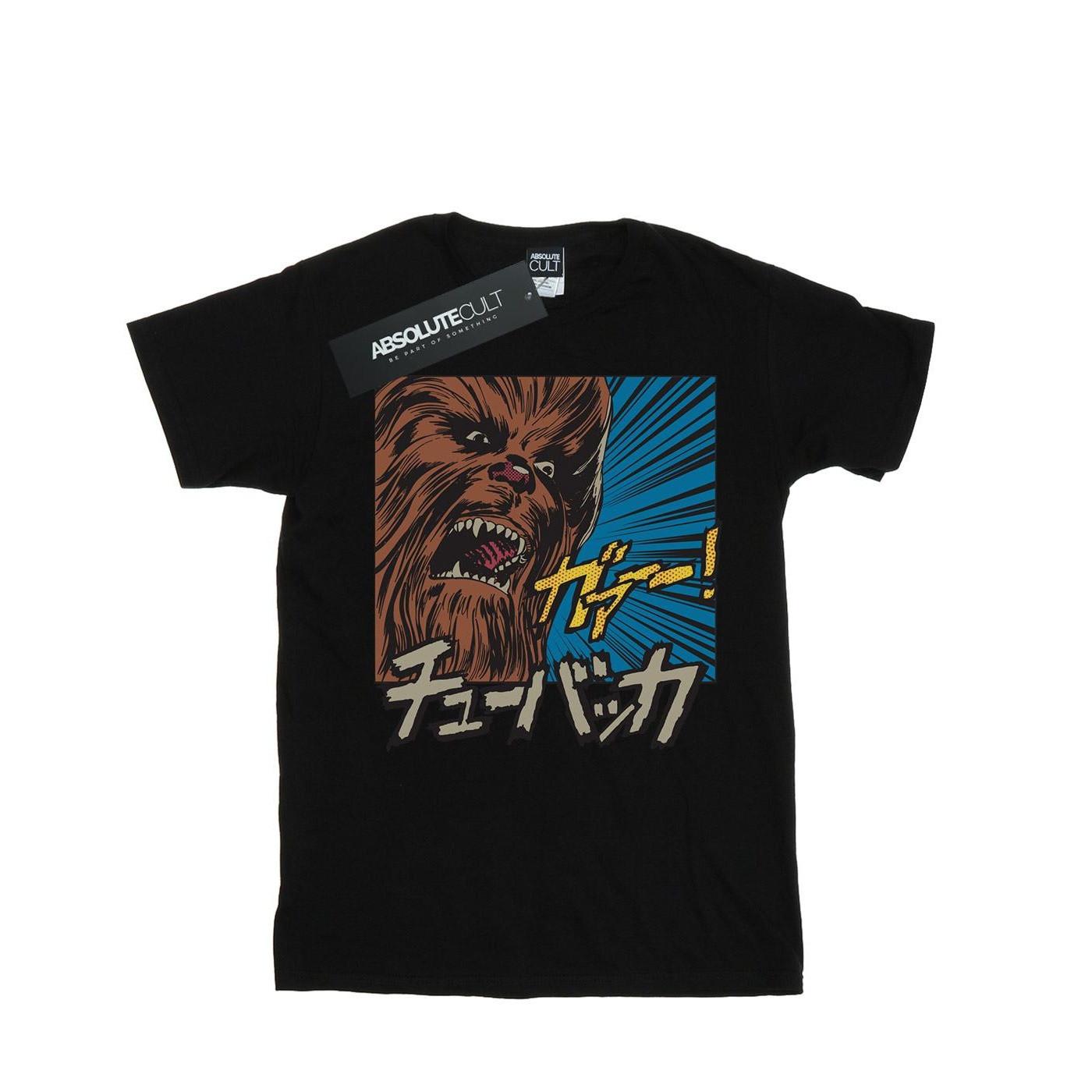Image of Chewbacca Roar Pop Art Tshirt Mädchen Schwarz 116