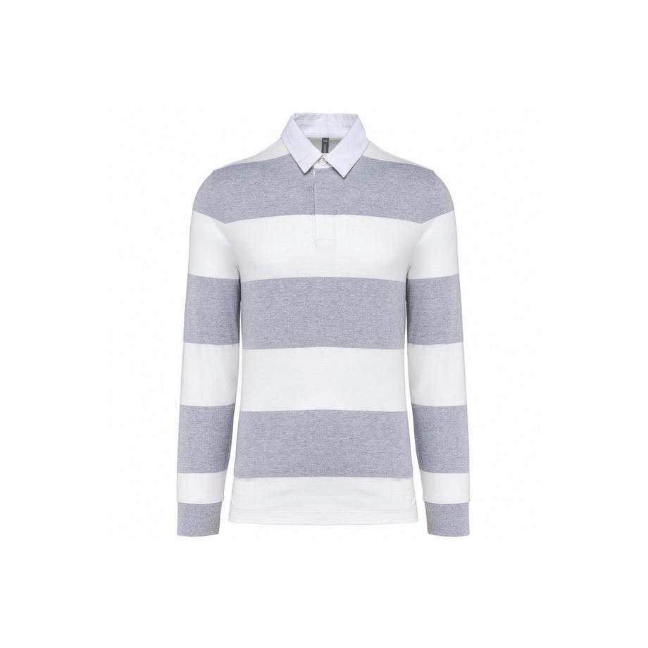 polo rayé manches longues