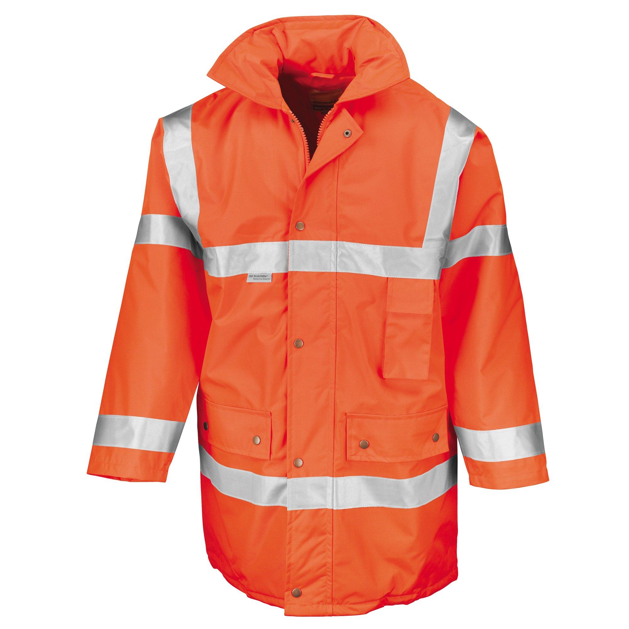 Image of Hi Vis Jacke Safeguard Herren Orange S