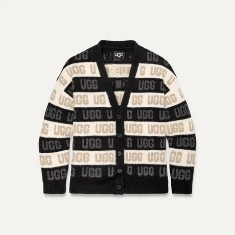 UGG  W UGG GRAPHIC LOGO CARDIGAN-S 