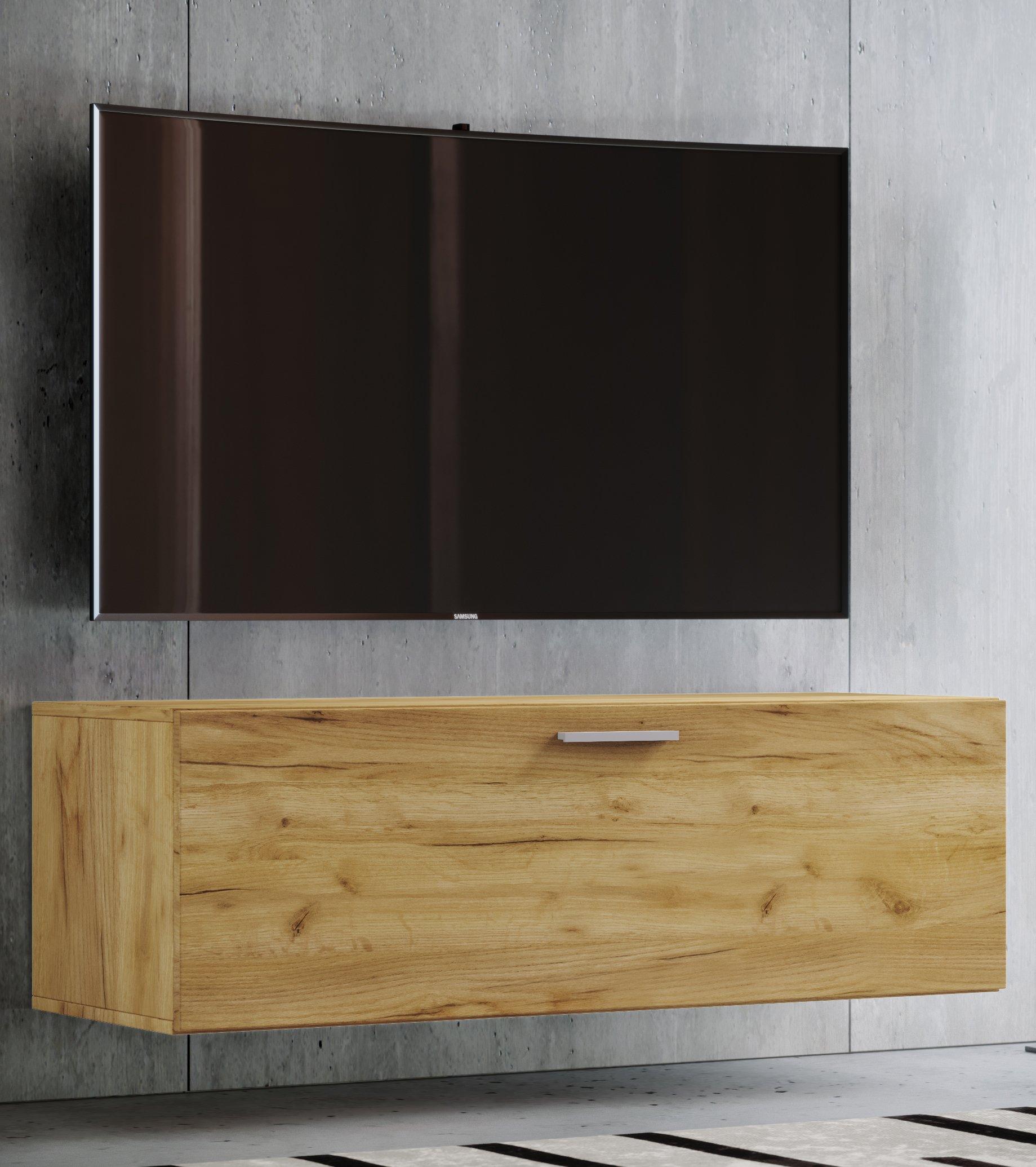 VCM Holz TV Wandboard Hänge Lowboard Fernsehschrank hängend Wandschrank Tisch Fernso  