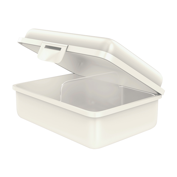 fizzy Fizzii Lunchbox mit Trennfach perlweiss, Schmetterling  