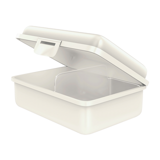 fizzy Fizzii Lunchbox mit Trennfach perlweiss, Schmetterling  