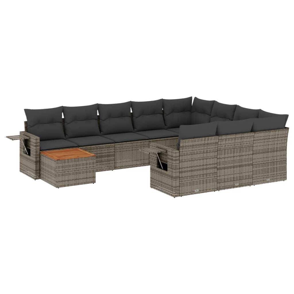 VidaXL set divano da giardino Polirattan  