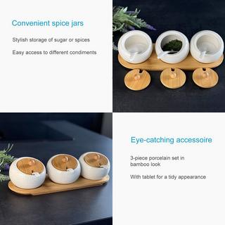 Intirilife Set di 3 barattoli porta spezie  