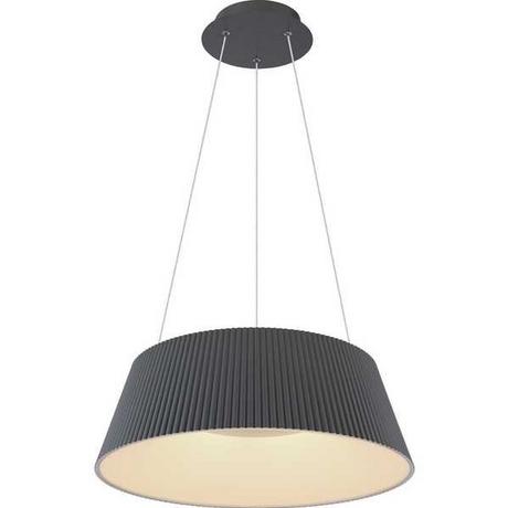 mutoni Lampe à suspension Crotone métal anthracite 1xLED  