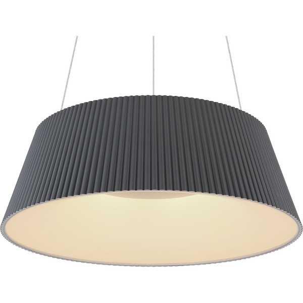 mutoni Lampe à suspension Crotone métal anthracite 1xLED  