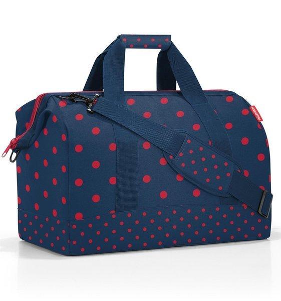 Image of Reisenthel Umhängetasche Allrounder L Mixed Dots Red Unisex Blau ONE SIZE