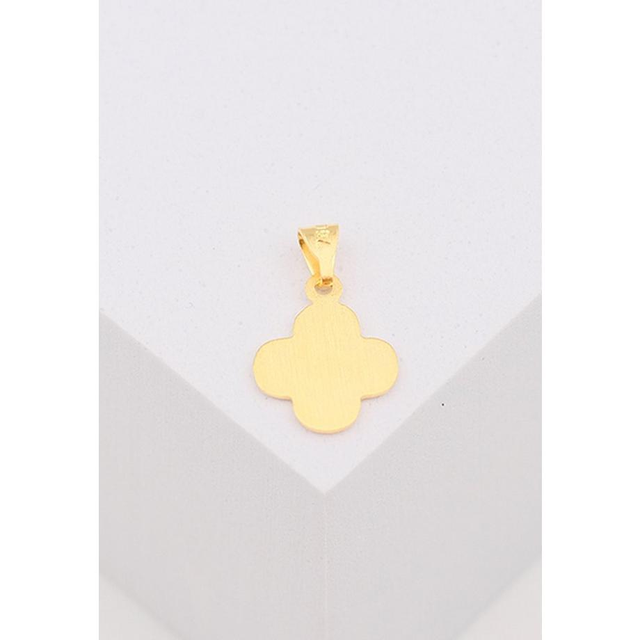 MUAU Schmuck  Engel Anhänger Gelbgold 750 Kreuz, 16x10mm 