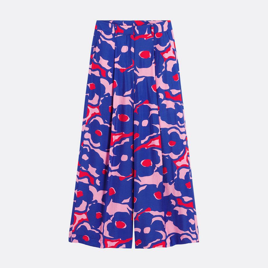 La Redoute Collections Pantaloni ampi stampati con pinces  