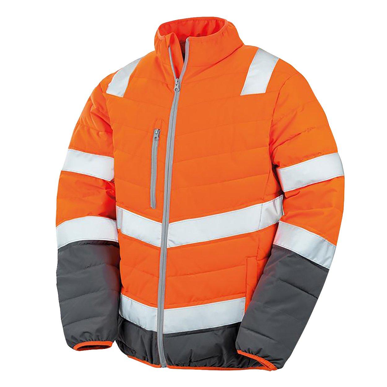 Image of Safeguard Steppjacke In Warnfarben Herren Orange XXL