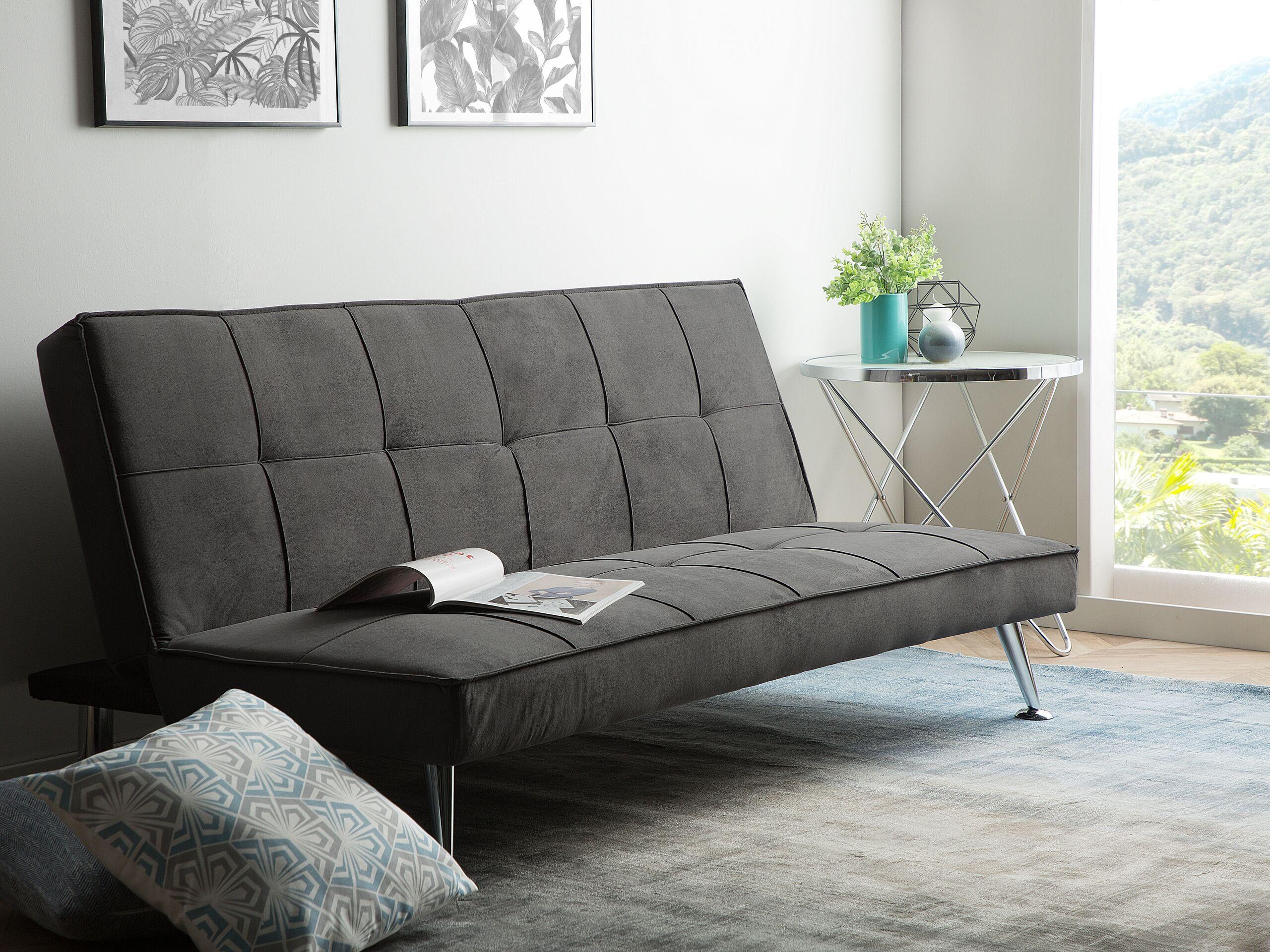 Beliani Schlafsofa aus Polyester Modern HASLE  