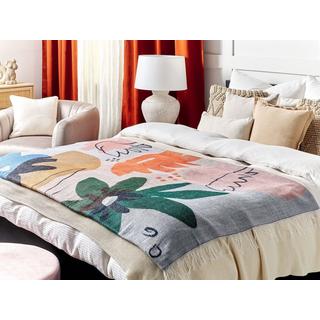 Beliani BAIDI Boho Couverture en Acrylique  