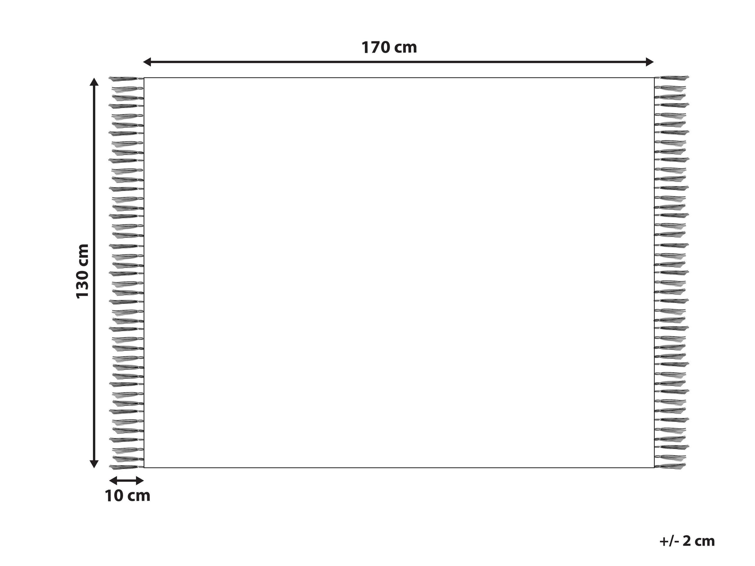 Beliani Kuscheldecke aus Polyester Modern BAIDI  