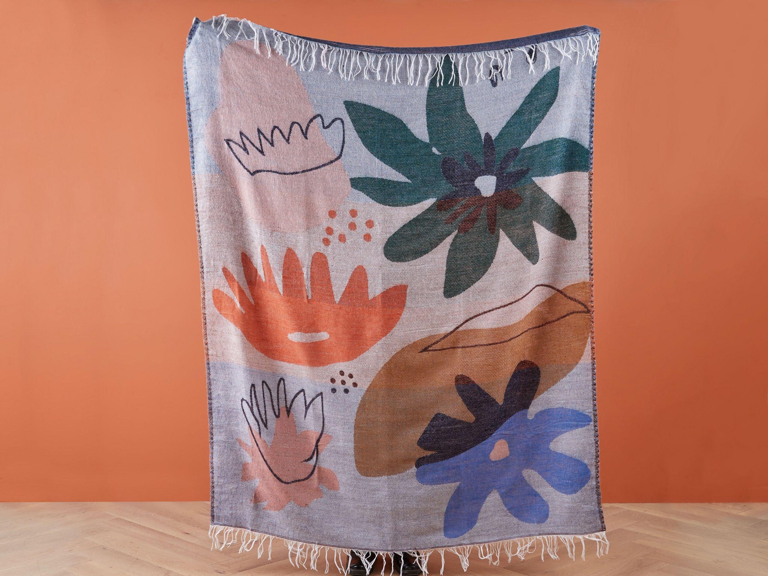 Beliani BAIDI Boho Couverture en Acrylique  