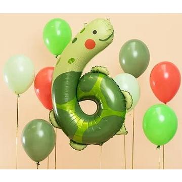 Palloncino compleanno foil numero \6\" - Tartaruga 75x96 cm"