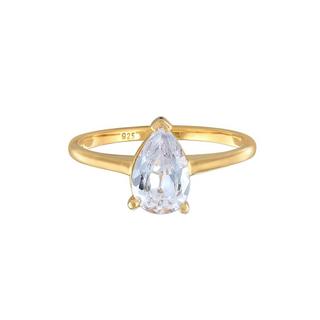 Elli  Bague Femmes Bague De Fiançailles Solitaire Goutte Avec Zirconia 