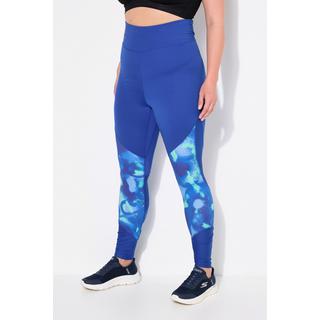 Ulla Popken Leggings sportivi vita alta asciugatura rapida con tasca zip  