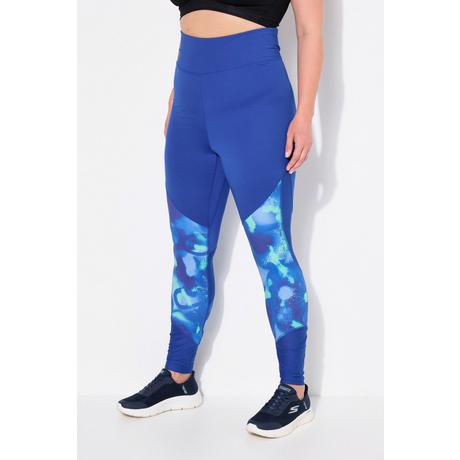 Ulla Popken Leggings sportivi vita alta asciugatura rapida con tasca zip  