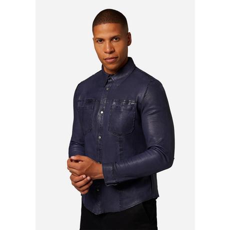 RICANO  Camicia in pelle per uomo - Camicia reversibile 