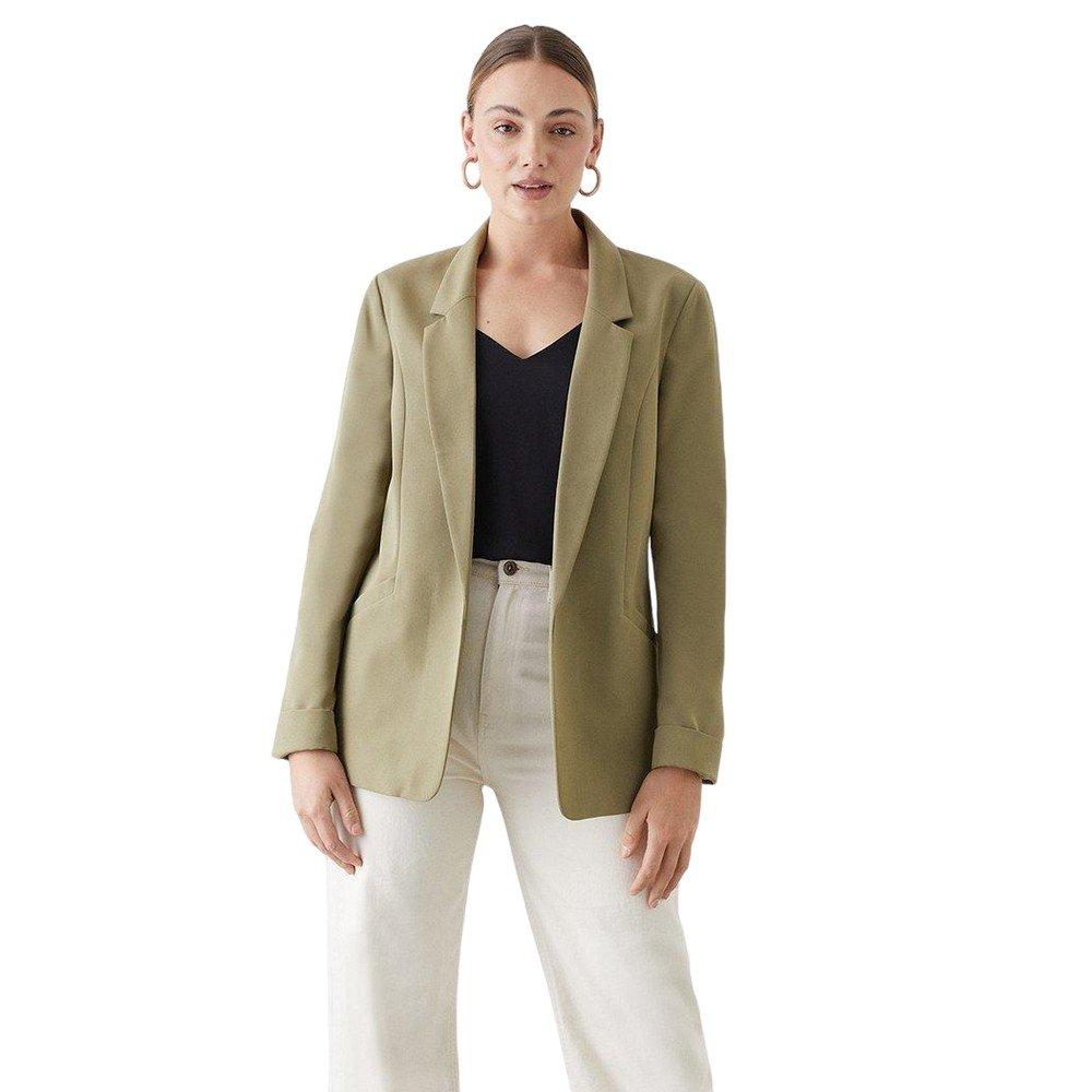 Image of Blazer Umgekrempelter Umschlag Damen Khaki 44