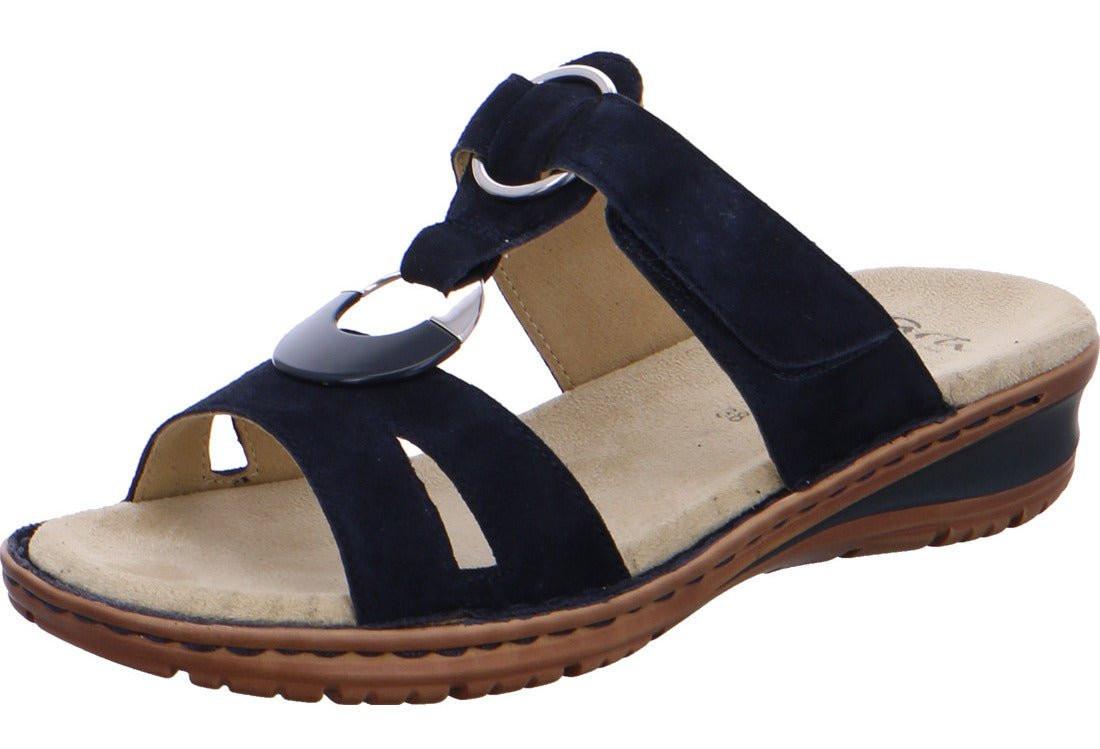 Image of 12-27233-72 - Wildleder Sandale Damen Blau 40