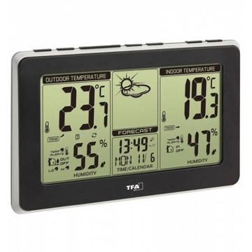 TFA-Dostmann Mondo Nero LCD Batteria