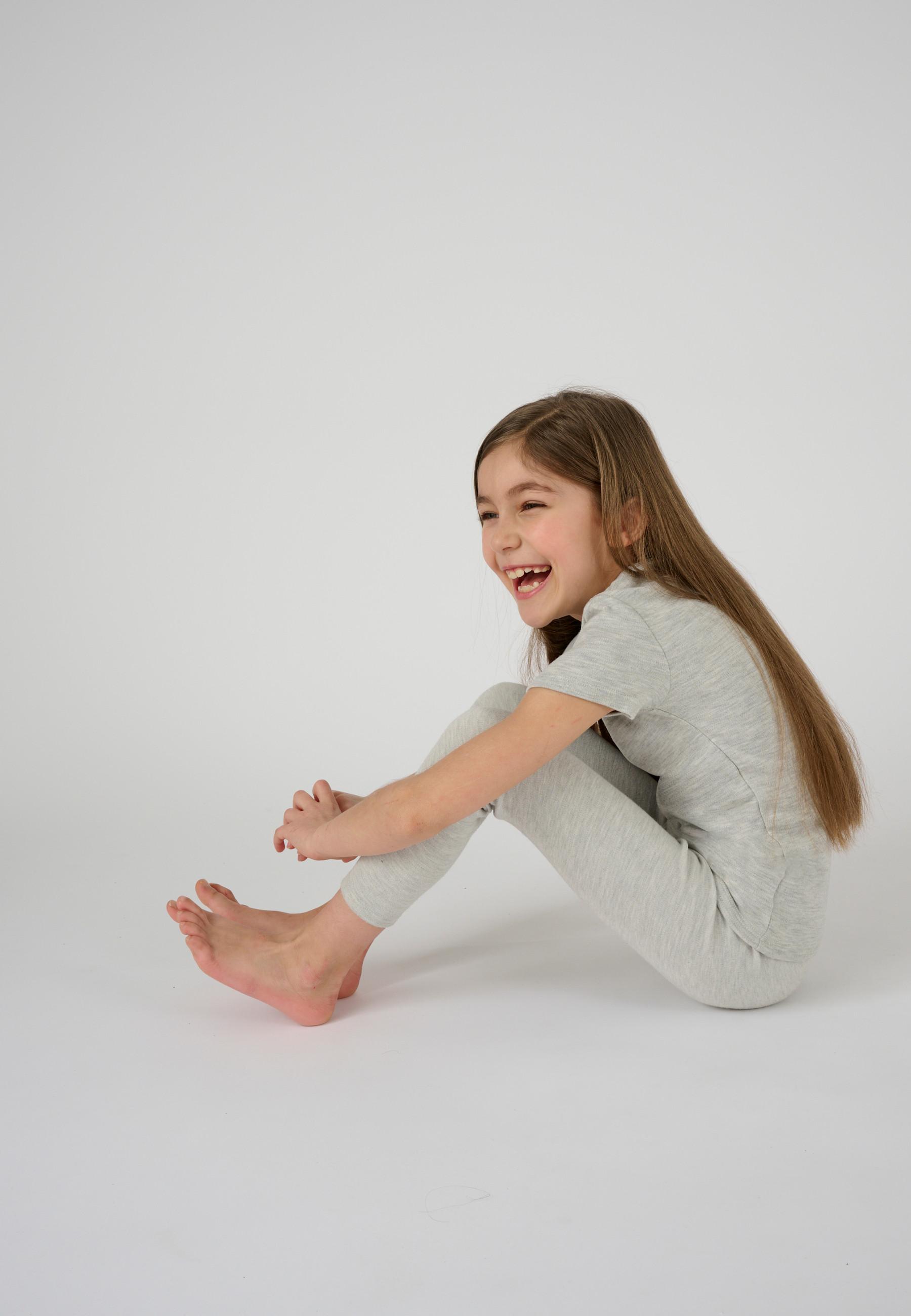 Image of Fußfreie Lange Unterhose. Unisex Grau 128