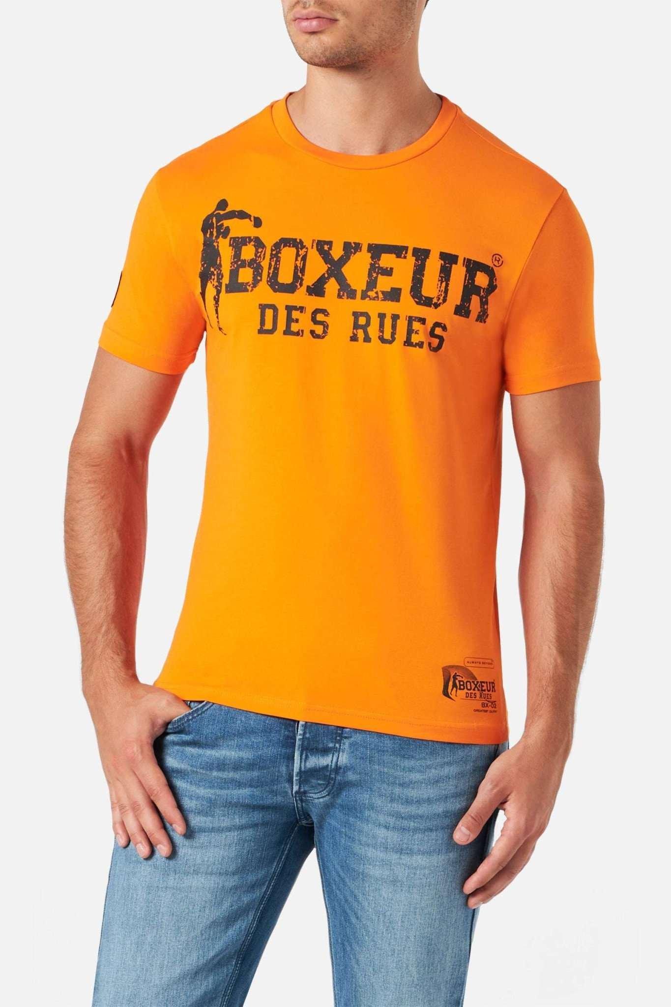 Image of T-shirts T-shirt Boxeur Street 2 Herren Orange L