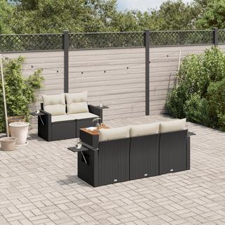 VidaXL set divano da giardino Polirattan  