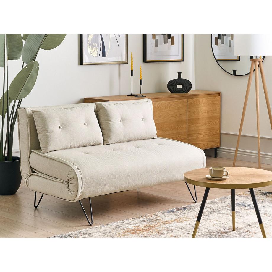 Beliani 2 Sitzer Sofa aus Stoff  VESTFOLD  