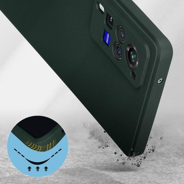 Avizar  Cover Vivo X60 Pro Silicone Verde Scuro 