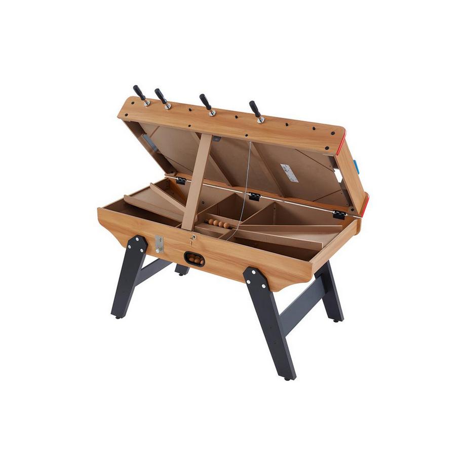 Vente-unique  Tischfußballtisch mit Münzeinwurf HENRY MDF B1T776H96Eichefarben 