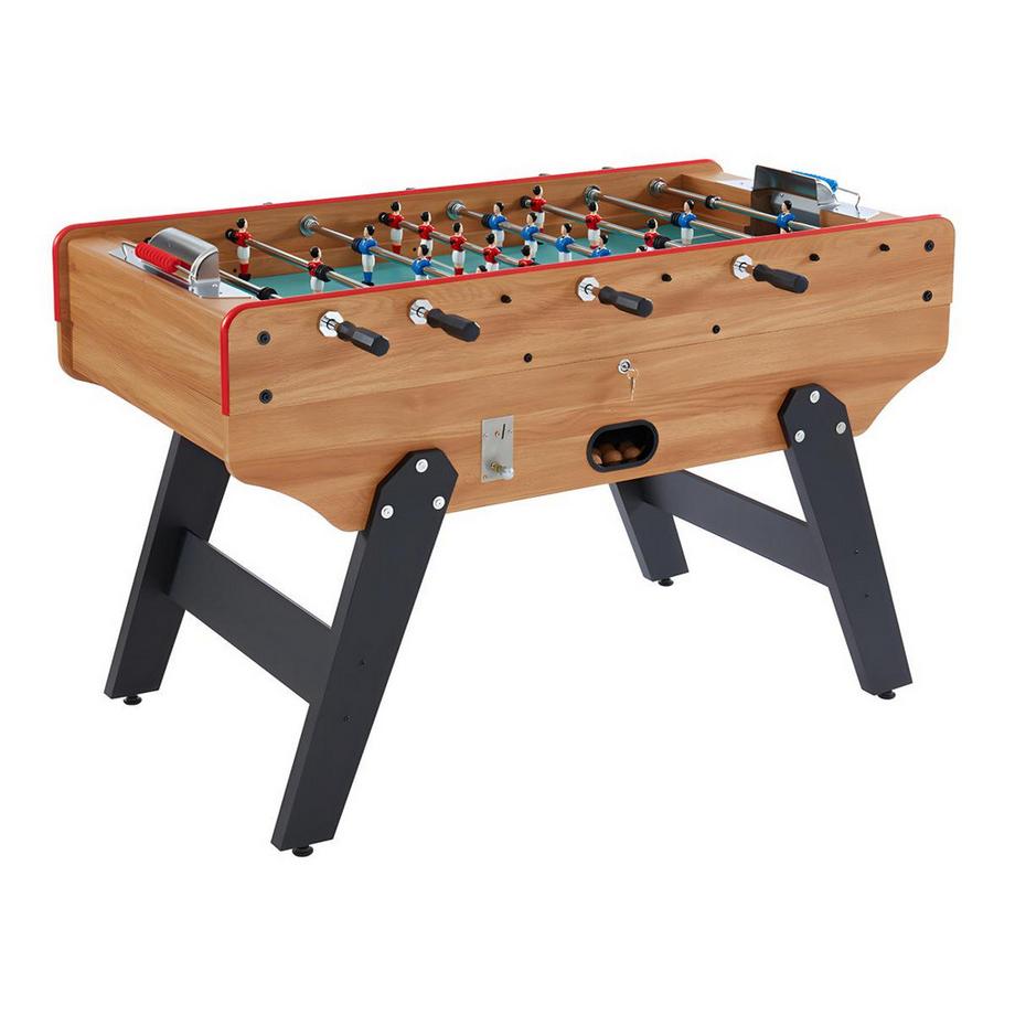 Vente-unique  Tischfußballtisch mit Münzeinwurf HENRY MDF B1T776H96Eichefarben 