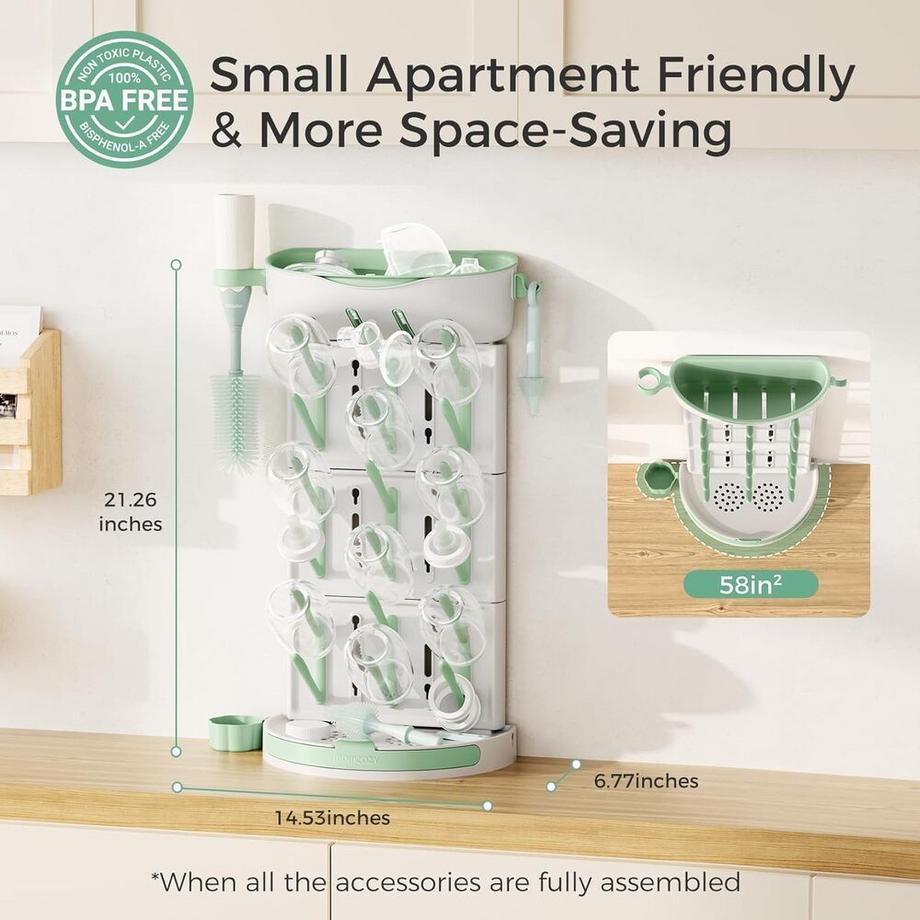 Momcozy  DIY Flaschentrockner fur 18 Flaschen 