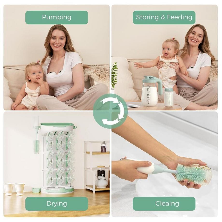 Momcozy  DIY Flaschentrockner fur 18 Flaschen 