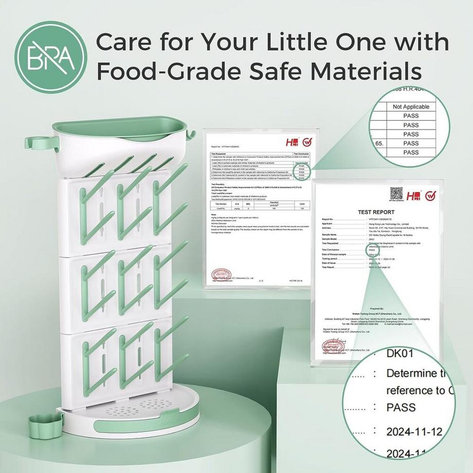 Momcozy  DIY Flaschentrockner fur 18 Flaschen 