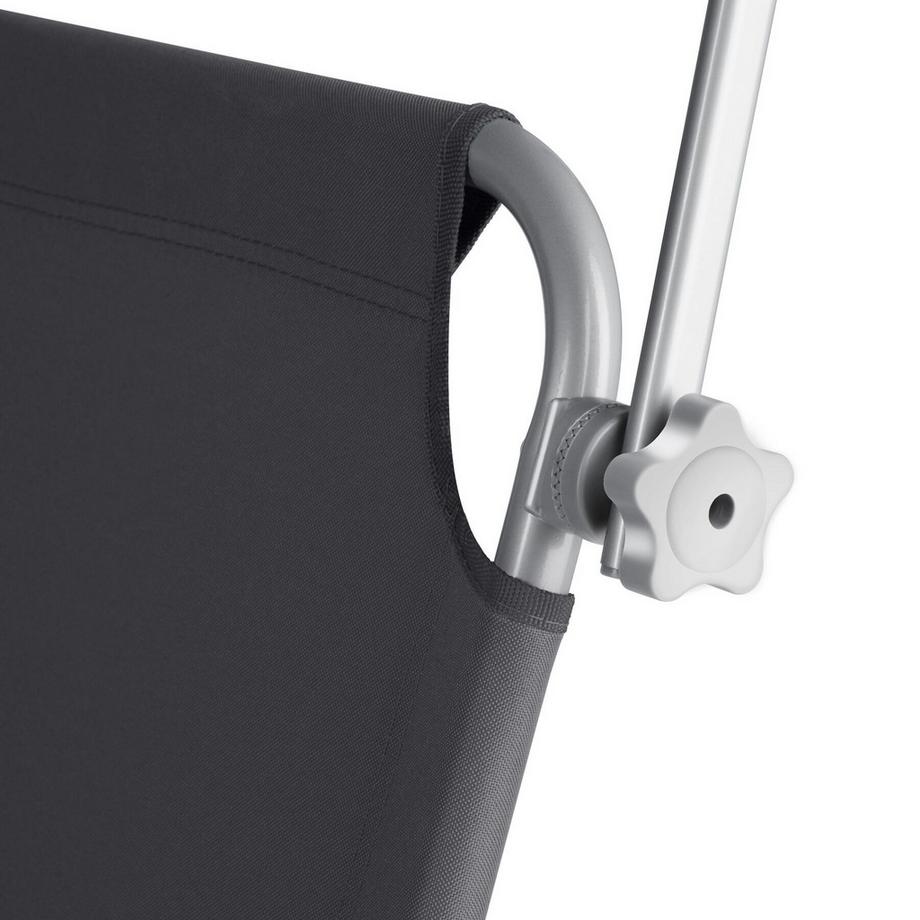 Tectake Gartenliege  klappbar stufenlos verstellbares Sonnendach  