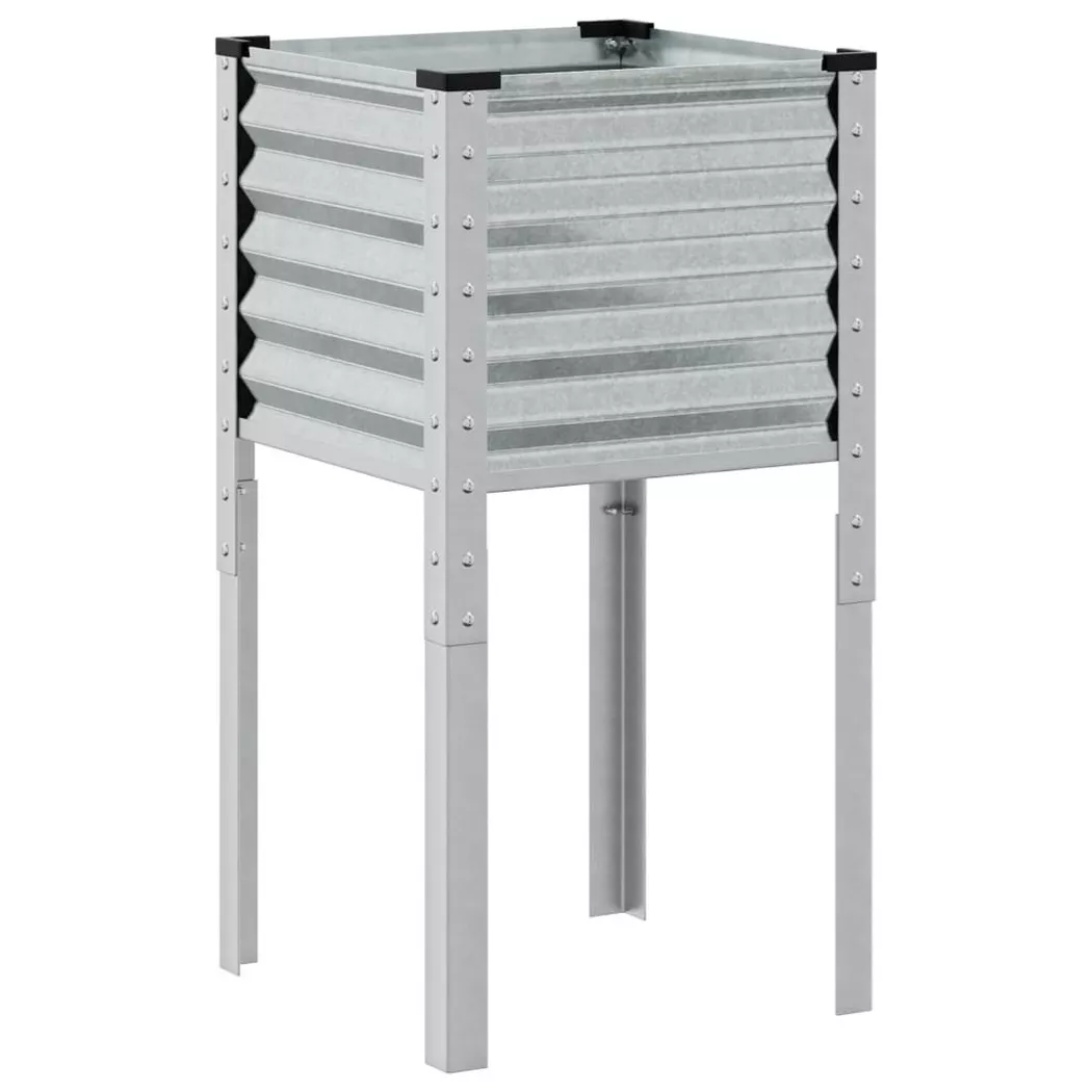 VidaXL - Jardinière acier, One Size, Argent