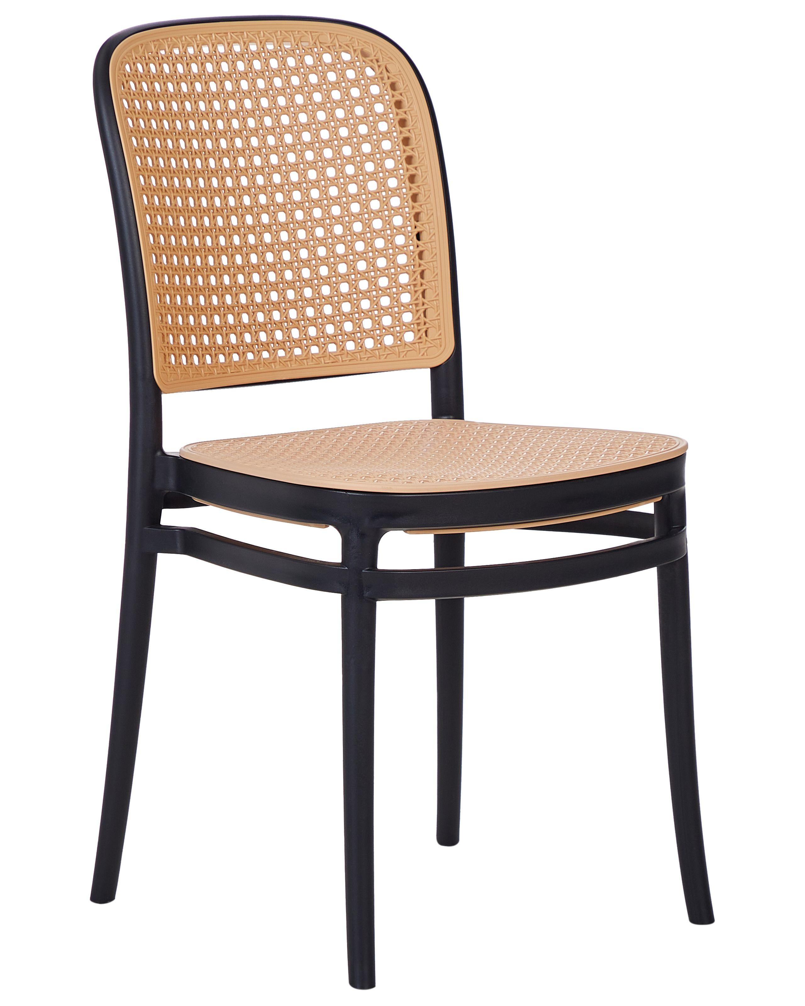 Beliani  Lot de 4 chaises de salle à manger en Polypropylène Boho PLOSE 